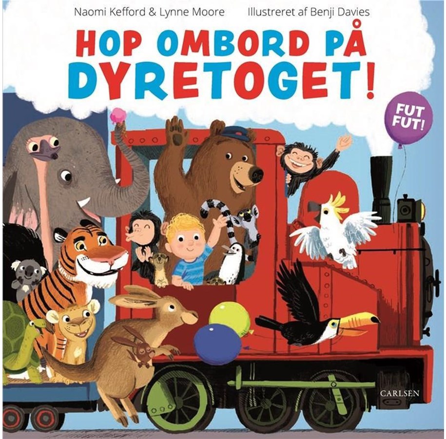 Børnebøger - Hop ombord på dyretoget! - Børnebog - Papbog *DEMO* - 9788711984956