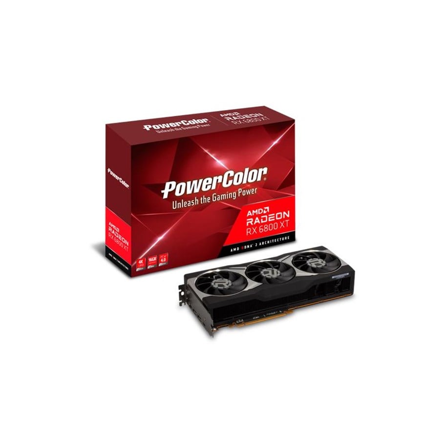 Grafikkort - PowerColor Radeon RX 6800 XT AMD Reference - 16GB GDDR6 RAM - Grafikkort - AXRX 6800XT 16GBD6-M2DHC
