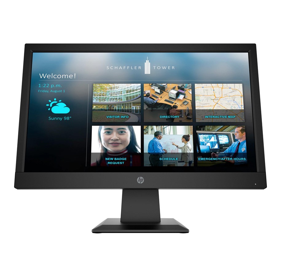 Skærm - 18" HP P19b G4 - 1366x768 - 60Hz - TN - 9TY83AA