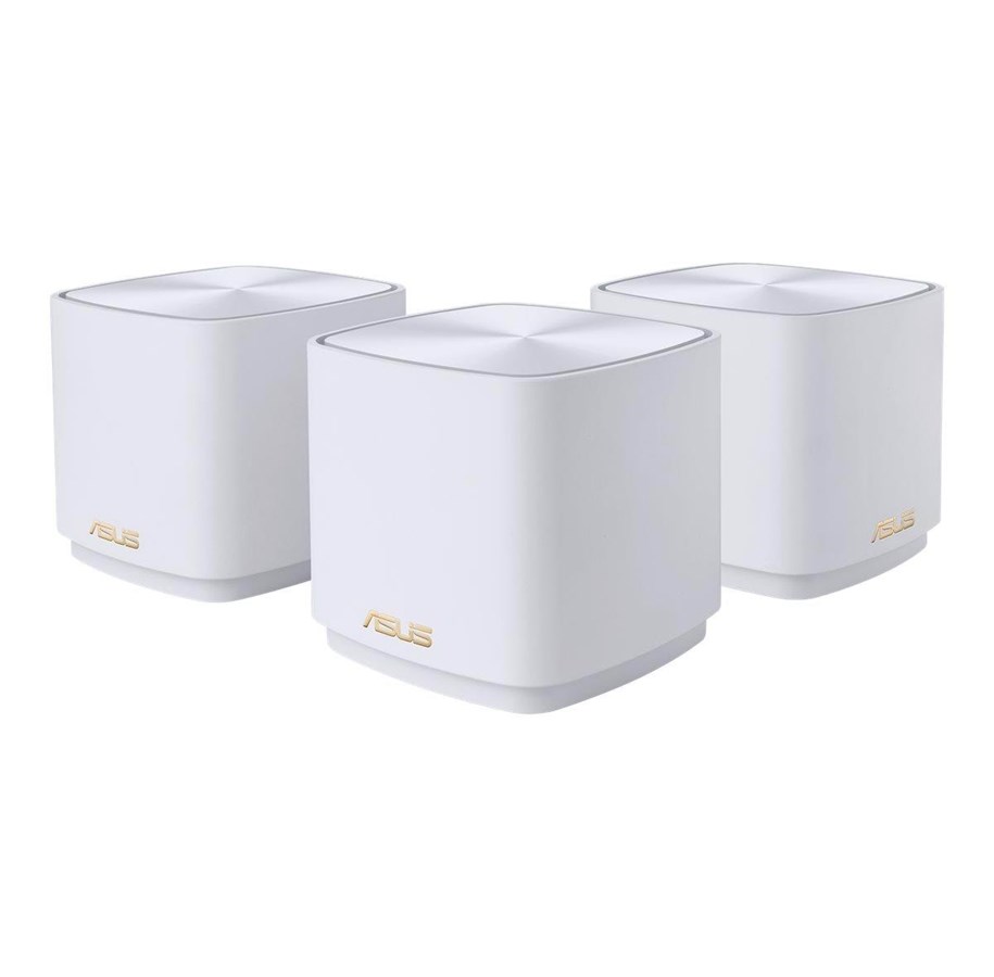 Router & firewall - ASUS ZenWiFi AX Mini White (XD4) (3-pack) - Mesh router Wi-Fi 6 - 90IG05N0-MO3R20