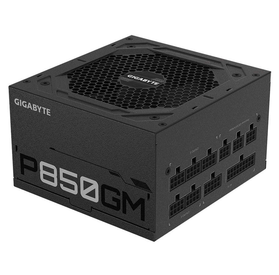 Strømforsyning - GIGABYTE P850GM Strømforsyning - 850 Watt - 120 mm - ATX - 80 Plus Gold certified - GP-P850GM