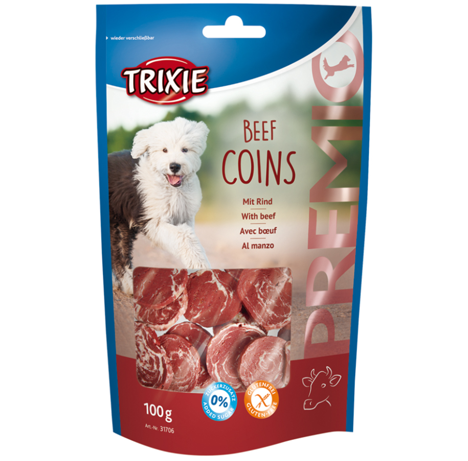 Hunde - Trixie Premio Beef Coins 100g - TX-31706