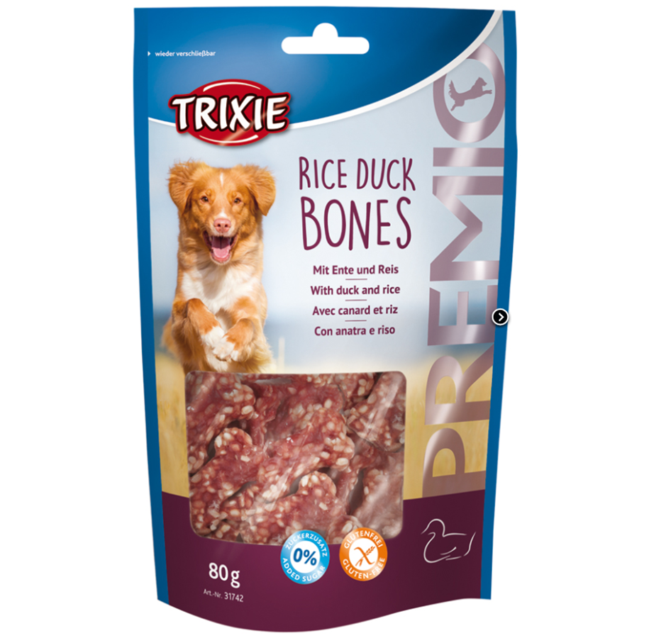 Hunde - Trixie Premio Rice Duck Bones 80g - TX-31742