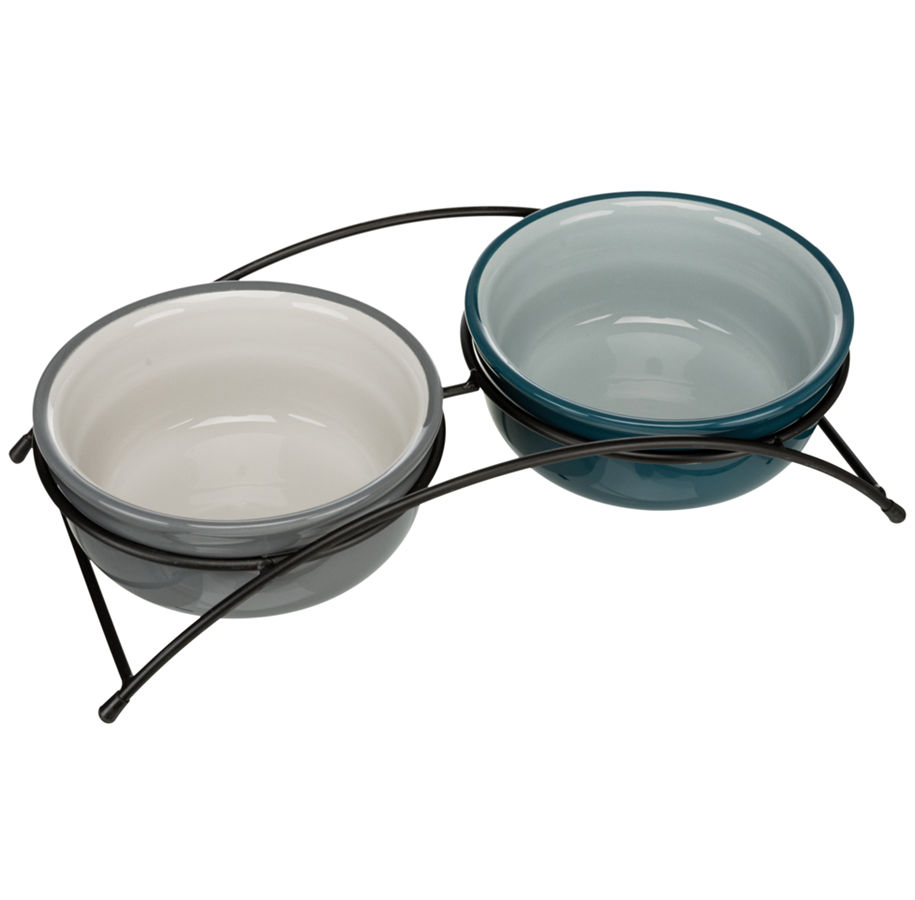 Hunde - Trixie Eat On Feet Bowl Stand With Ceramicbowl 0.25 L - 2919-uniw