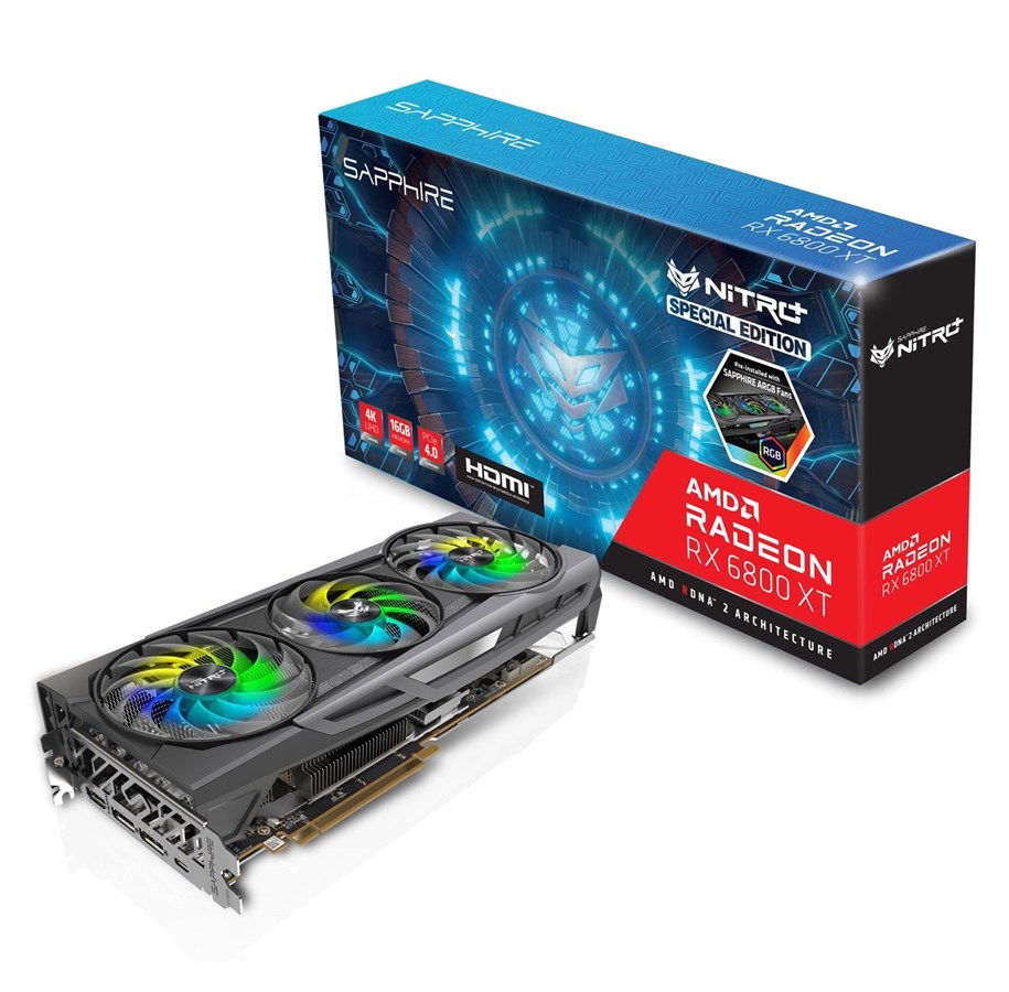 Grafikkort - Sapphire Radeon RX 6800 NITRO+ SE - 16GB GDDR6 RAM - Grafikkort - 11304-01-20G