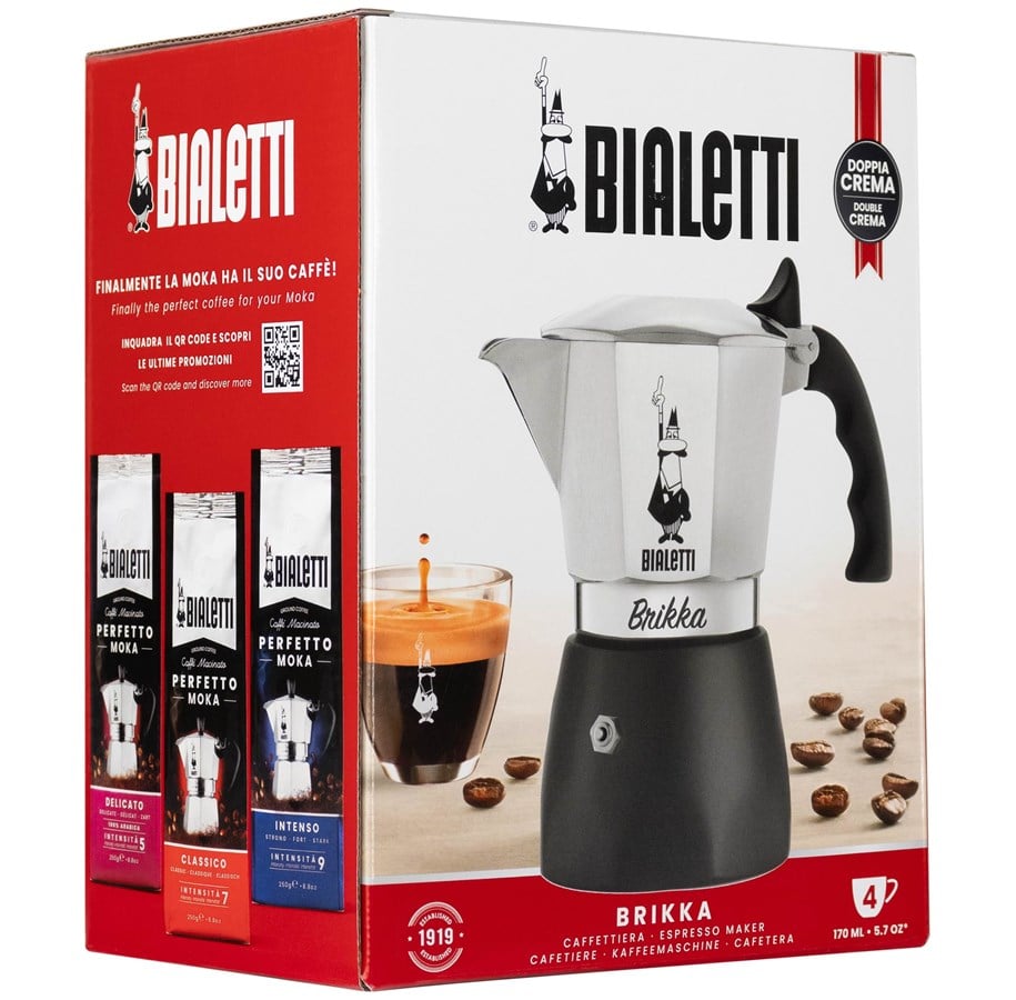 Kaffe og Espresso - Bialetti Brikka 2.0 - 4 cups - 7314