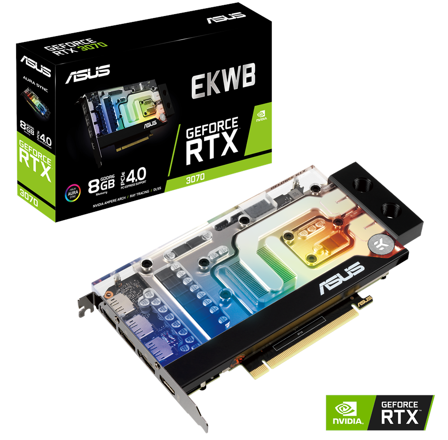 Grafikkort - ASUS GeForce RTX 3070 EK - 8GB GDDR6 RAM - Grafikkort - 90YV0FU0-M0NA00