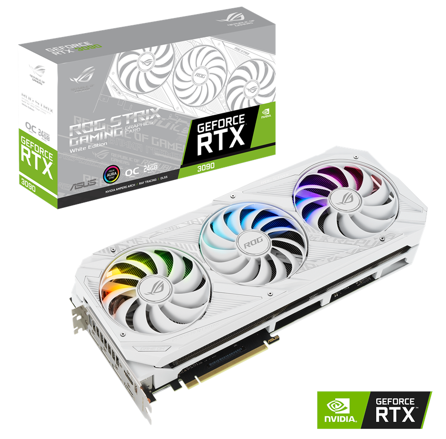 Grafikkort - ASUS GeForce RTX 3090 OC - 24GB GDDR6X RAM - Grafikkort - 90YV0F96-M0NM00