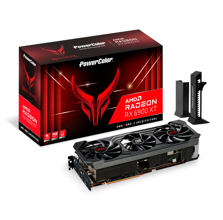 Grafikkort - PowerColor Radeon RX 6900 XT Red Devil - 16GB GDDR6 RAM - Grafikkort - AXRX 6900XT 16GBD6-3DHE/OC