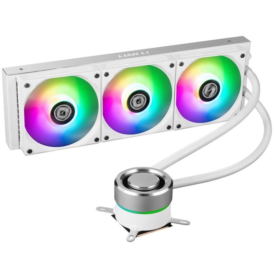 CPU Køler - Lian Li GALAHAD AIO 360 RGB V2 - White - CPU Vandkøling - Max 32 dBA - GALAHAD AIO 360 RGB WHITE