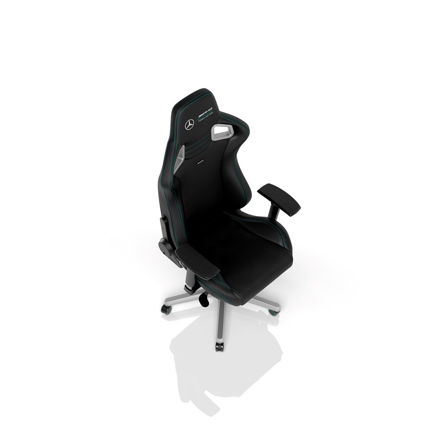 noblechairs EPIC Gaming Chair Mercedes Motorsport 2021 Edition Gamer Stol PU Læder Op til