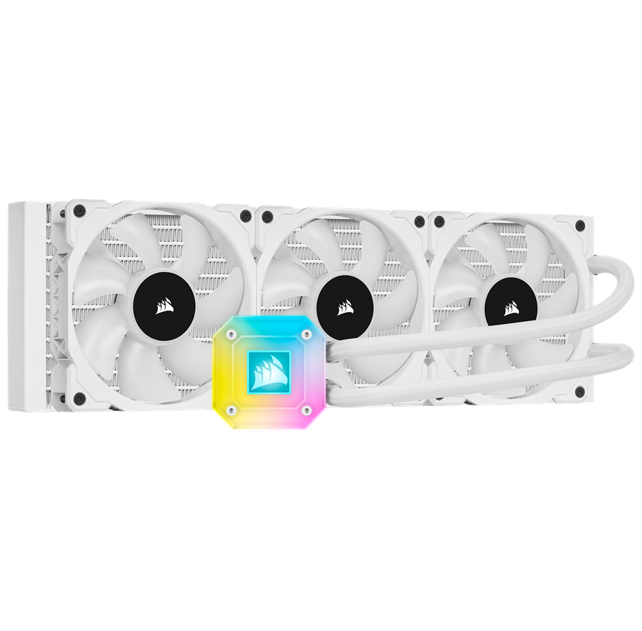 CPU Køler - Corsair iCUE H150i ELITE CAPELLIX WHITE - CPU Vandkøling - Max 36 dBA - CW-9060051-WW