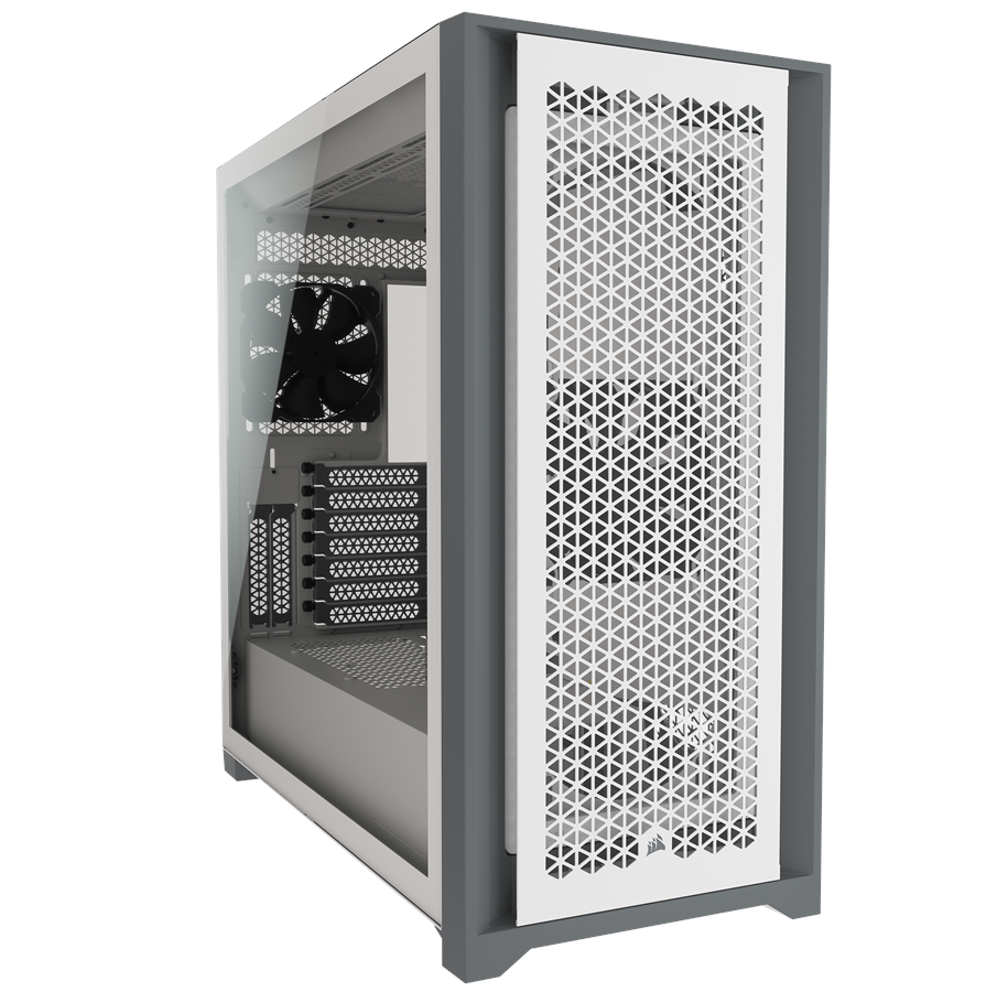 Kabinet - Corsair 5000D AIRFLOW TG - White - Kabinet - Miditower - Hvid - CC-9011211-WW