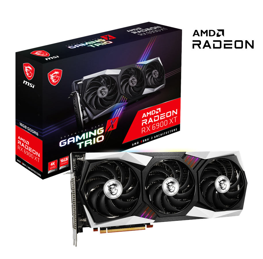 Grafikkort - MSI Radeon RX 6900 XT GAMING X TRIO - 16GB GDDR6 RAM - Grafikkort - RX 6900 XT GAMING X TRIO 16G