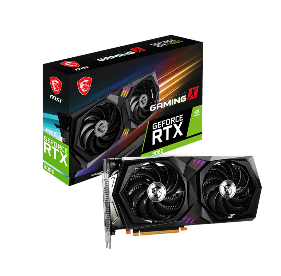 Grafikkort - MSI GeForce RTX 3060 GAMING X LHR - 12GB GDDR6 RAM - Grafikkort - RTX 3060 GAMING X 12G