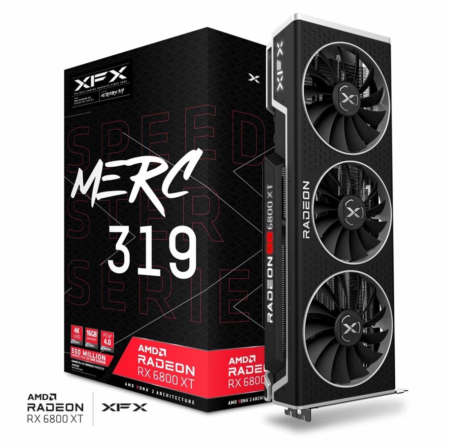 Grafikkort - XFX Radeon RX 6800 XT Merc 319 Core - 16GB GDDR6 RAM - Grafikkort - RX-68XTALFD9