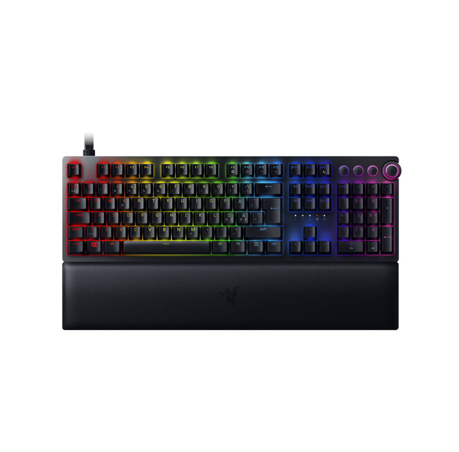 Tastatur - Razer Huntsman V2 Analog - ND - Gaming Tastatur - Nordisk - Sort - RZ03-03610600-R3N1
