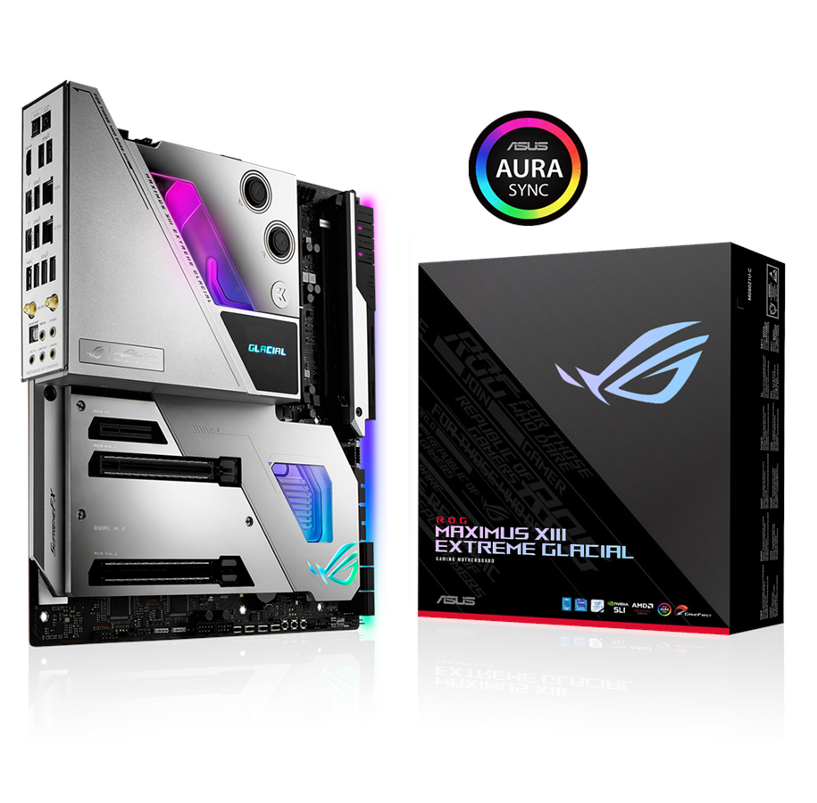 Bundkort - ASUS ROG MAXIMUS XIII EXTREME GLACIAL Bundkort - Intel Z590 - Intel LGA1200 - DDR4 RAM - Extended ATX - 90MB1730-M0EAY0