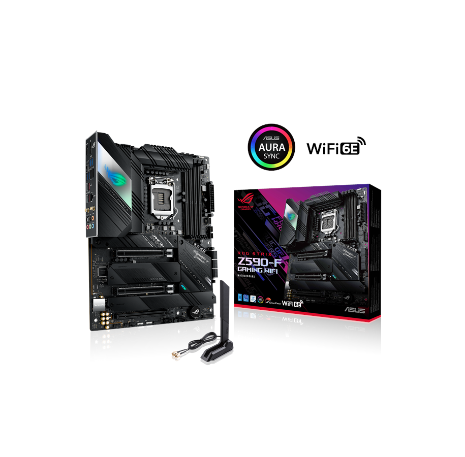 Bundkort - ASUS ROG STRIX Z590-F GAMING WIFI Bundkort - Intel Z590 - Intel LGA1200 socket - DDR4 RAM - ATX - 90MB1630-M0EAY0