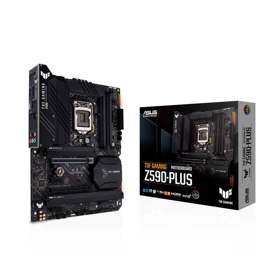 Bundkort - ASUS TUF GAMING Z590-PLUS Bundkort - Intel Z590 - Intel LGA1200 - DDR4 RAM - ATX - 90MB16B0-M0EAY0