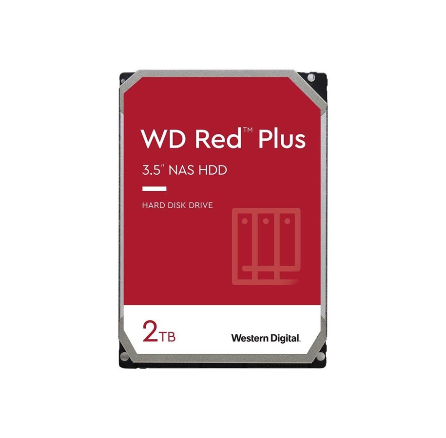 Harddisk - WD Red Plus NAS Hard Drive - 2TB - Harddisk - WD20EFZX - SATA-600 - 3.5" - WD20EFZX