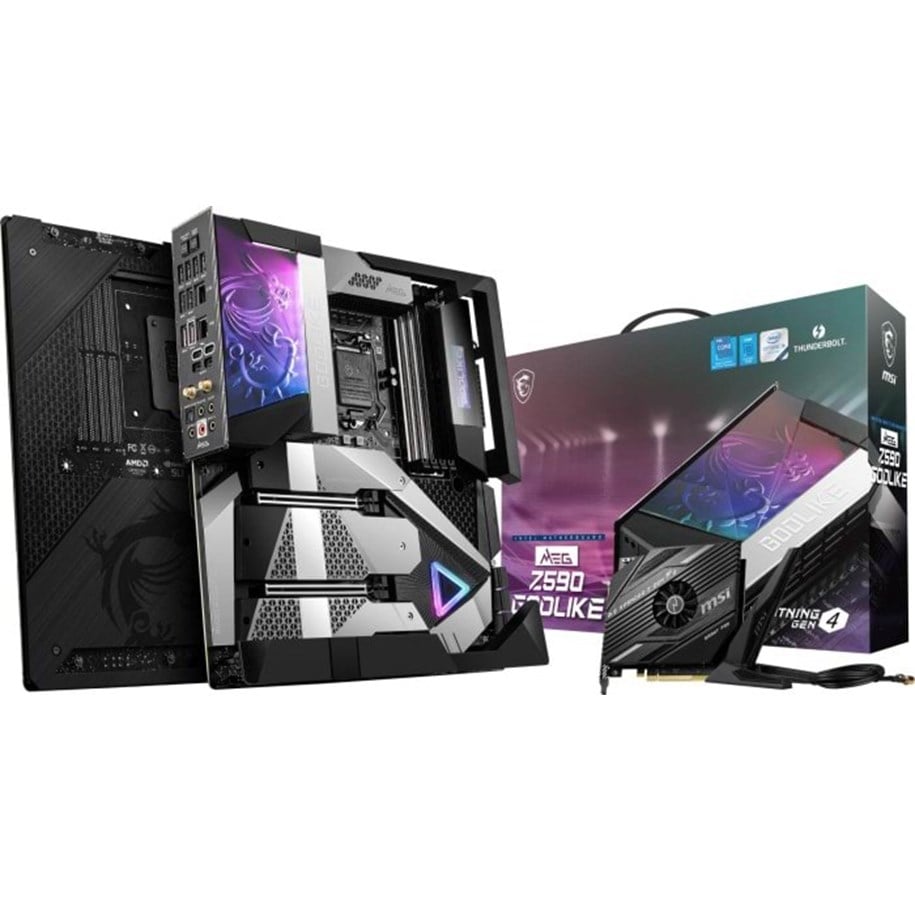 Bundkort - MSI MEG Z590 GODLIKE Bundkort - Intel Z590 - Intel LGA1200 - DDR4 RAM - Extended ATX - MEG Z590 GODLIKE
