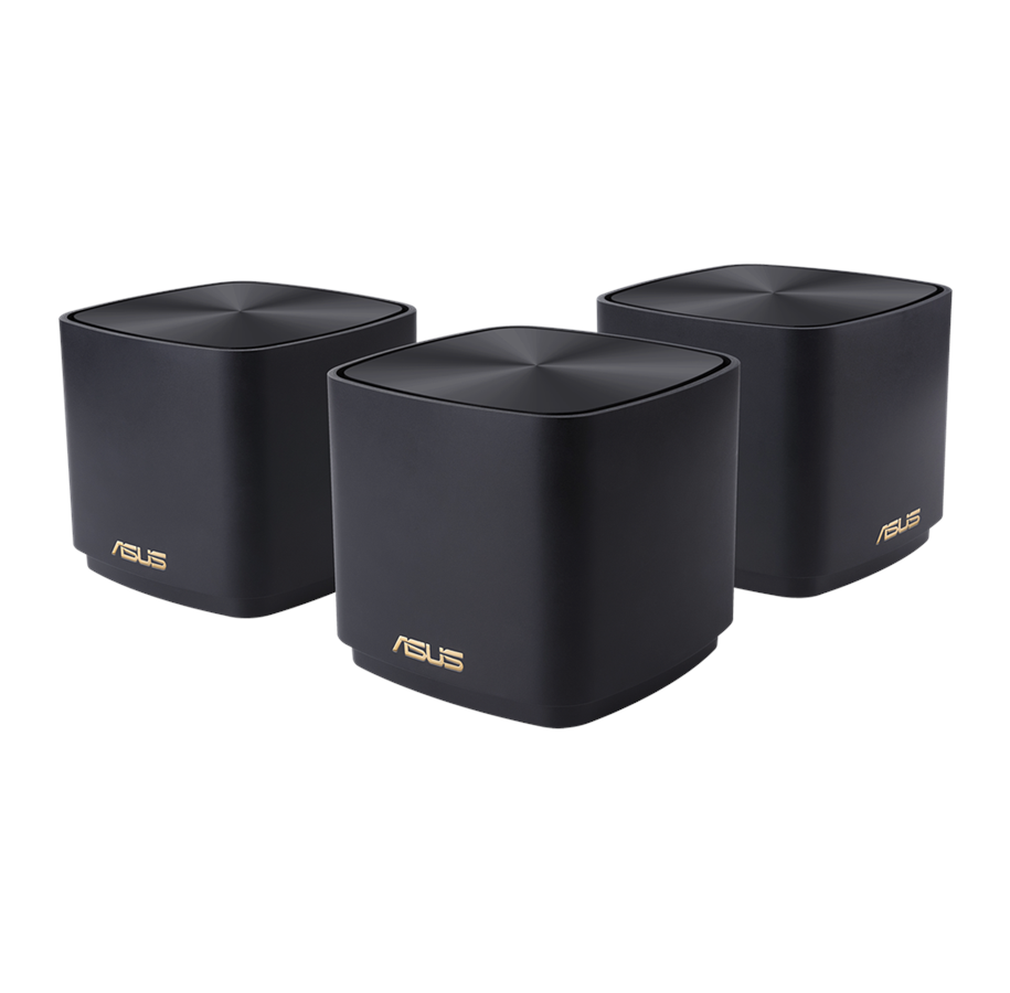 Router & firewall - ASUS ZenWiFi AX Mini Black (XD4) (3-pack) - Mesh router Wi-Fi 6 - 90IG05N0-MO3R10