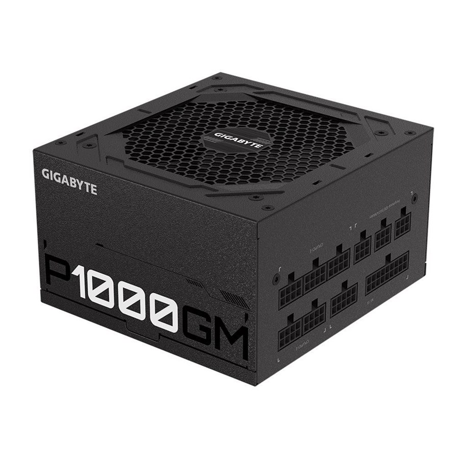 Strømforsyning - GIGABYTE P1000GM Strømforsyning - 1000 Watt - 120 mm - ATX - 80 Plus Gold certified - GP-P1000GM