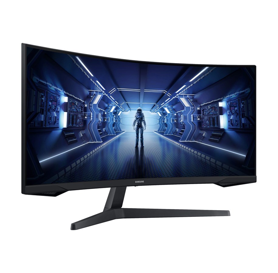 Skærm - 34" Samsung Odyssey G5 C34G55TWWR - 3440x1440 - 165Hz - VA - HDR10 - Curved - LC34G55TWWRXEN