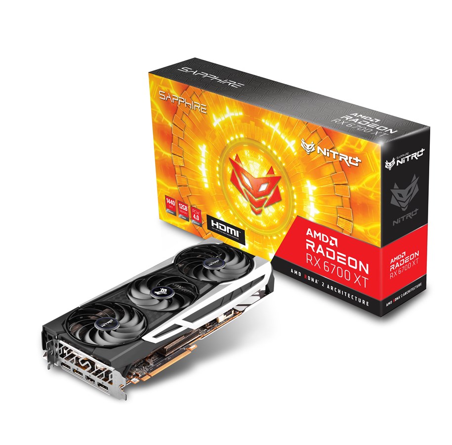 Grafikkort - Sapphire Radeon RX 6700 XT NITRO+ - 12GB GDDR6 RAM - Grafikkort - 11306-01-20G