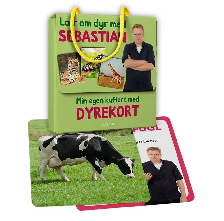 Børnebøger - Min egen kuffert med dyrekort - Lær om dyr med Seb - Børnebog - Papbog - 9788711699430