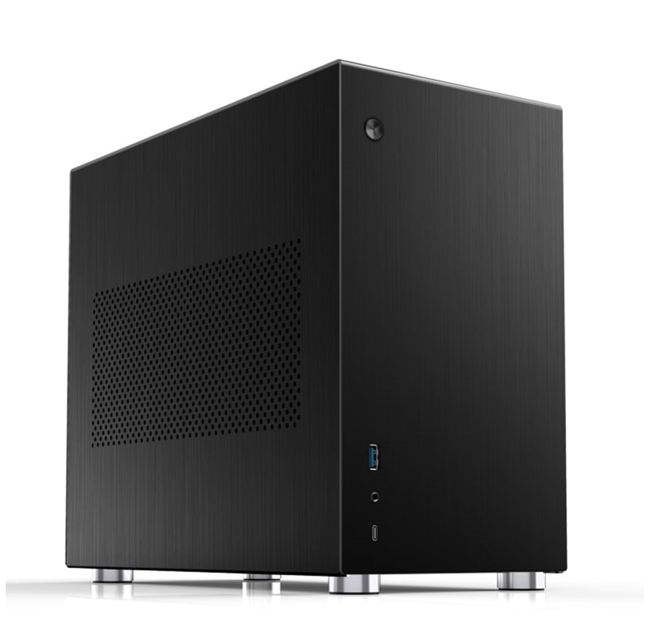 Kabinet - Jonsbo V10 Mini-ITX case - Black - Kabinet - Minitower - Sort - V10-A Black