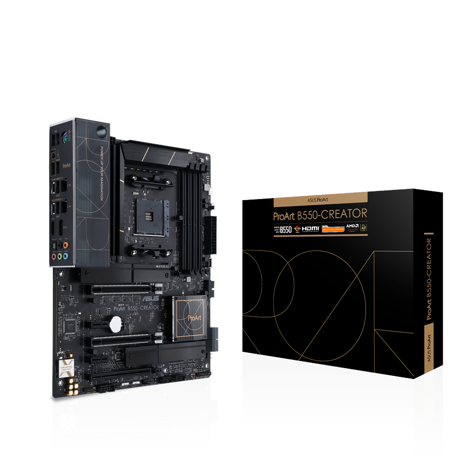 Bundkort - ASUS ProArt B550-CREATOR Bundkort - AMD B550 - AMD AM4 socket - DDR4 RAM - ATX - 90MB17L0-M0EAY0