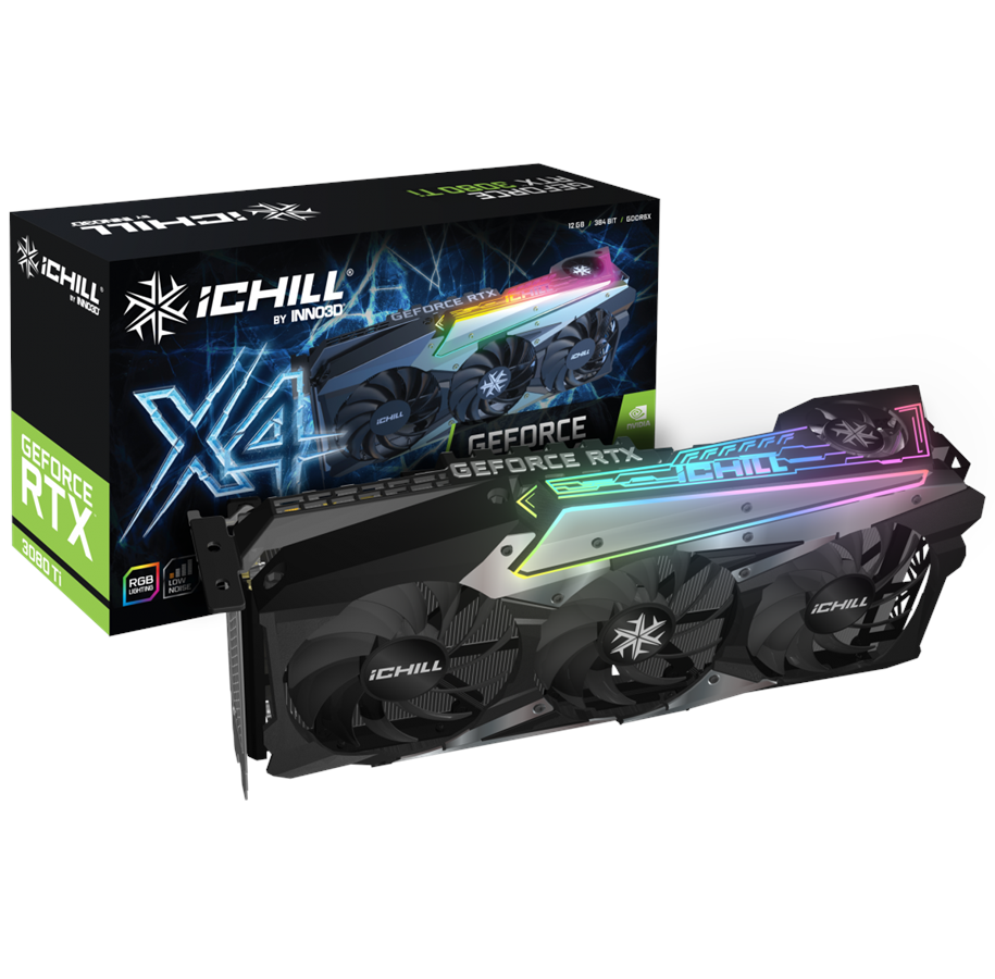 Grafikkort - Inno3D GeForce RTX 3080 Ti iCHILL X4 - 12GB GDDR6X RAM - Grafikkort - C308T4-126XX-1810VA36