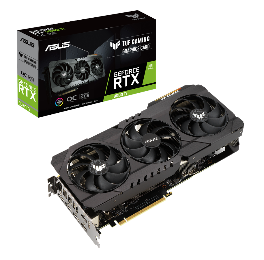 Grafikkort - ASUS GeForce RTX 3080 Ti OC - 12GB GDDR6X RAM - Grafikkort - 90YV0GU1-M0NM00