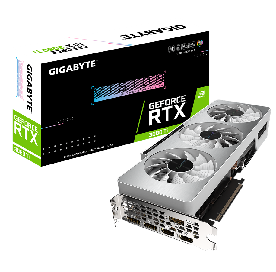 Grafikkort - GIGABYTE GeForce RTX 3080 Ti VISION OC - 12GB GDDR6X RAM - Grafikkort - GV-N308TVISION OC-12GD