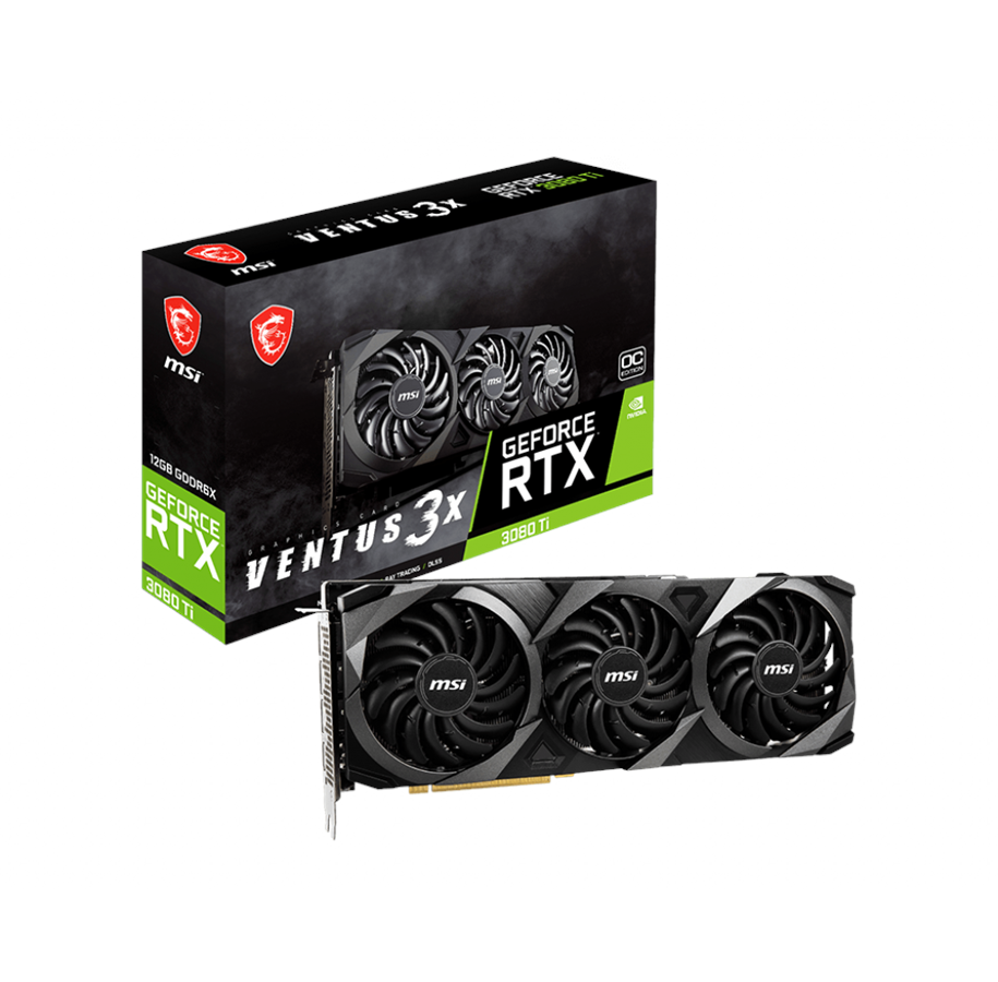 Grafikkort - MSI GeForce RTX 3080 Ti VENTUS 3X OC - 12GB GDDR6X RAM - Grafikkort - RTX 3080 TI VENTUS 3X 12G OC