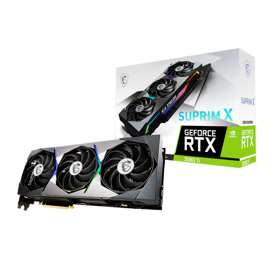 Grafikkort - MSI GeForce RTX 3080 Ti SUPRIM X - 12GB GDDR6X RAM - Grafikkort - RTX 3080 Ti SUPRIM X 12G