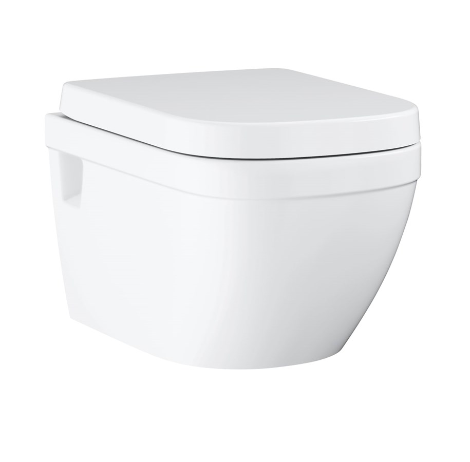 Toiletter, sæder, bideter og reservedele - Grohe Euro Ceramic Toilet med soft-close toiletsæde, hvid - 39703000