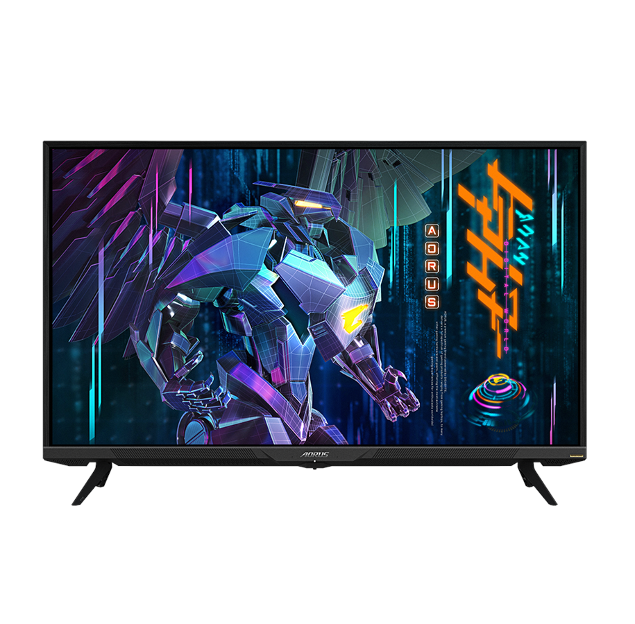 Skærm - 43" GIGABYTE AORUS FV43U - 3840x2160 (4K / UHD) - 144Hz - VA (Quantum Dot) - 2x 12W Speakers - AORUS FV43U