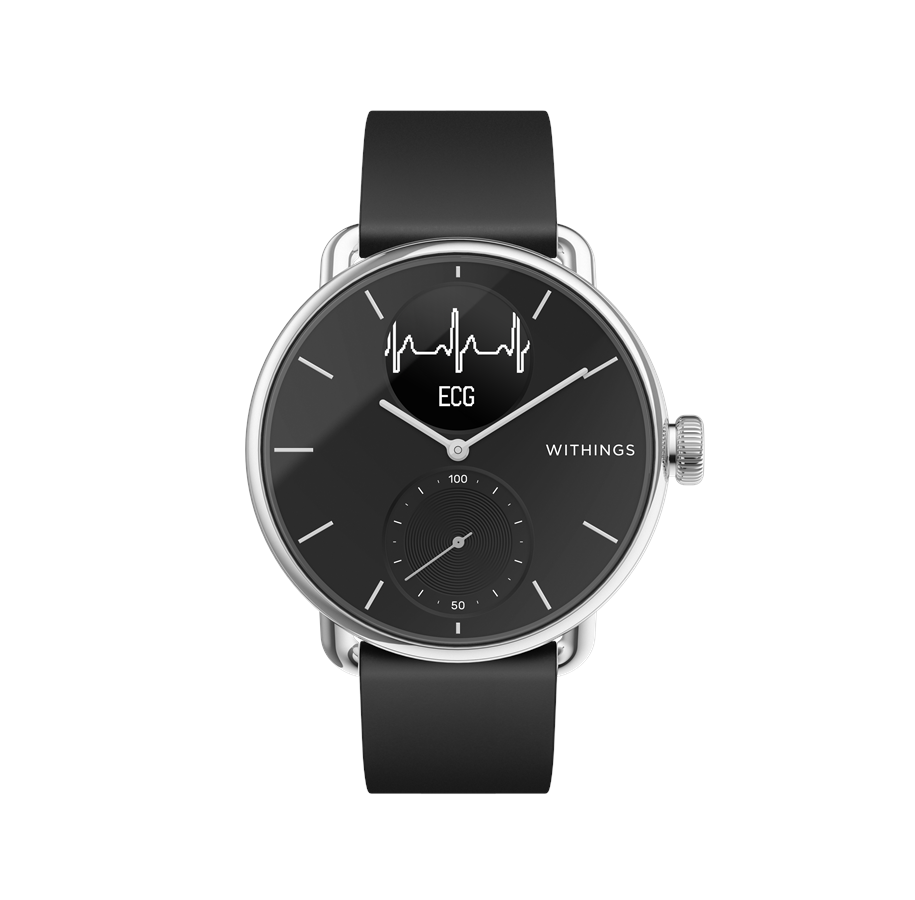 Smartwatch, Sportsur & Aktivitetstracker - Withings ScanWatch - 38 mm - black - HWA09-model 2-All-Int