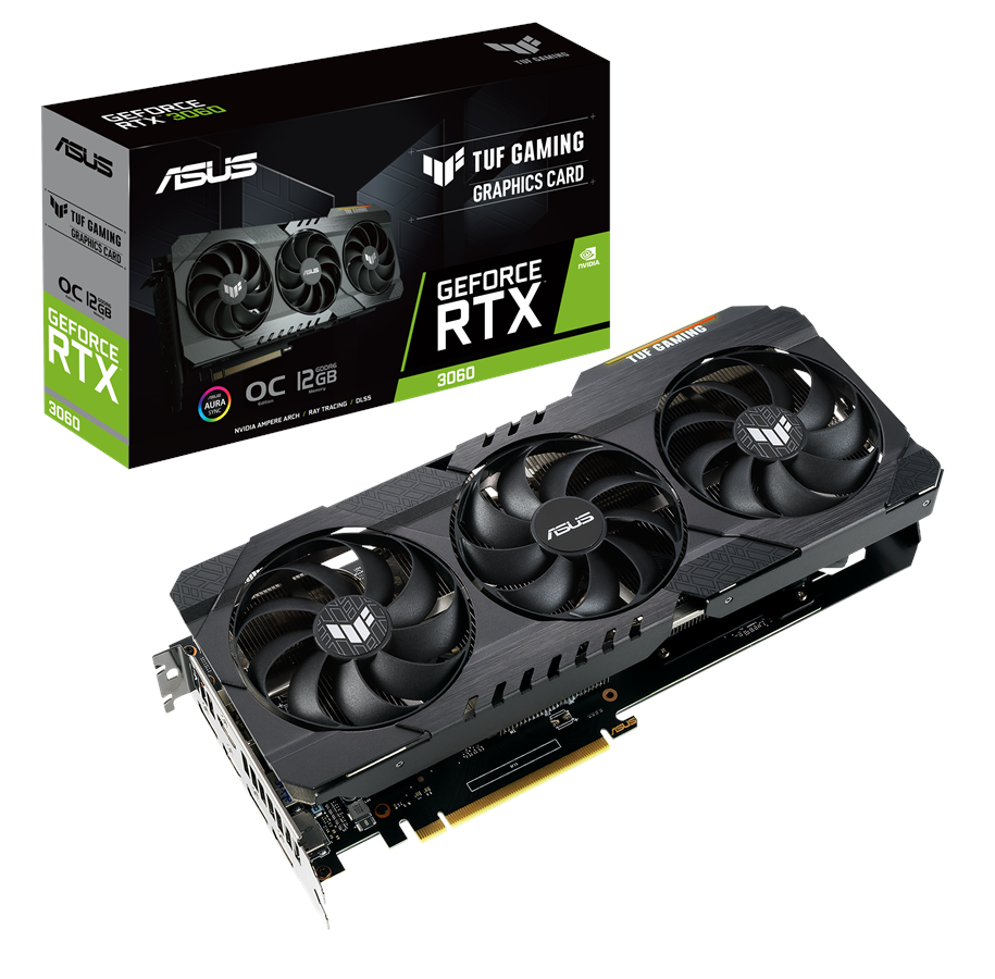 Grafikkort - ASUS GeForce RTX 3060 TUF OC V2 LHR - 12GB GDDR6 RAM - Grafikkort - 90YV0GC0-M0NA10