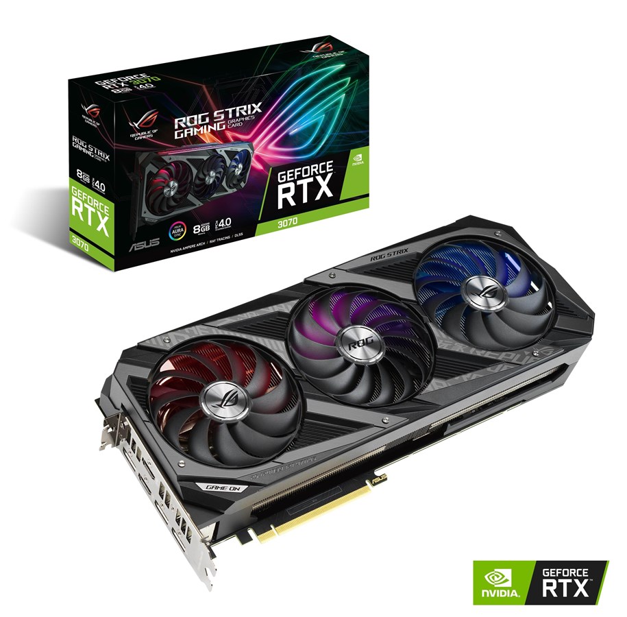 Grafikkort - ASUS GeForce RTX 3070 OC - 8GB GDDR6 RAM - Grafikkort - 90YV0FR7-M0NA00