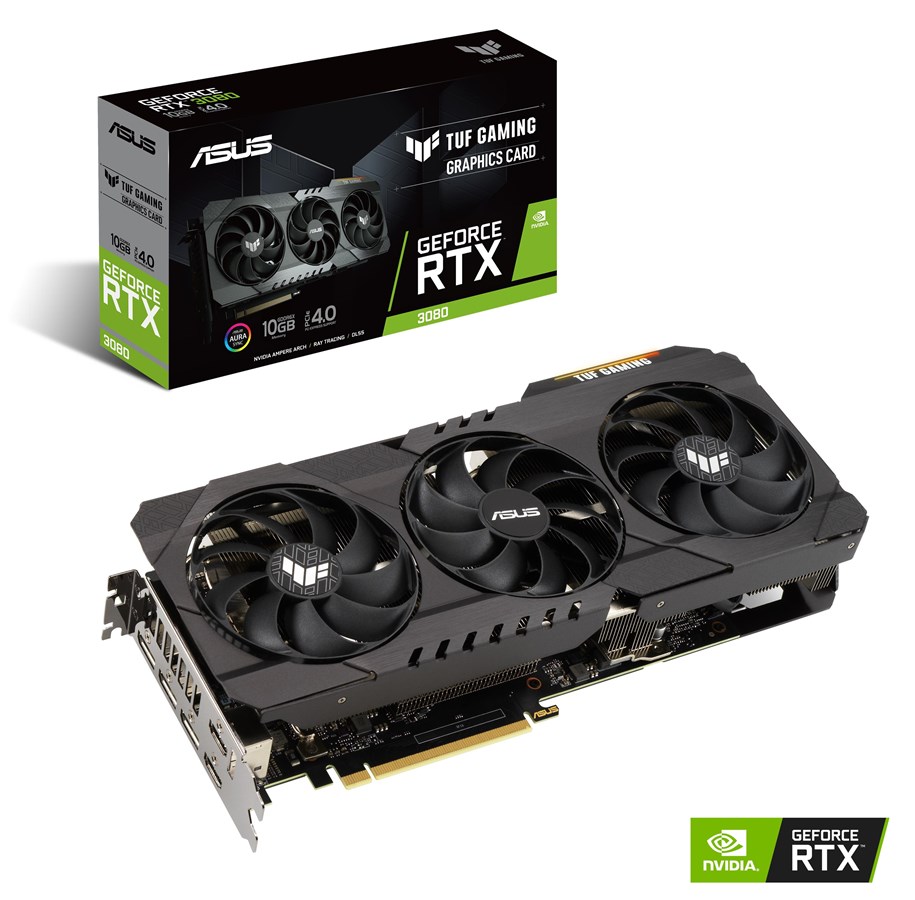 Grafikkort - ASUS GeForce RTX 3080 TUF V2 LHR - 10GB GDDR6X RAM - Grafikkort - 90YV0FB5-M0NM00
