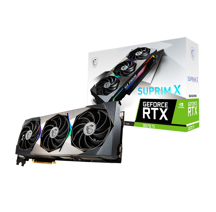 Grafikkort - MSI GeForce RTX 3070 Ti SUPRIM X - 8GB GDDR6X RAM - Grafikkort - RTX 3070 Ti SUPRIM X 8G
