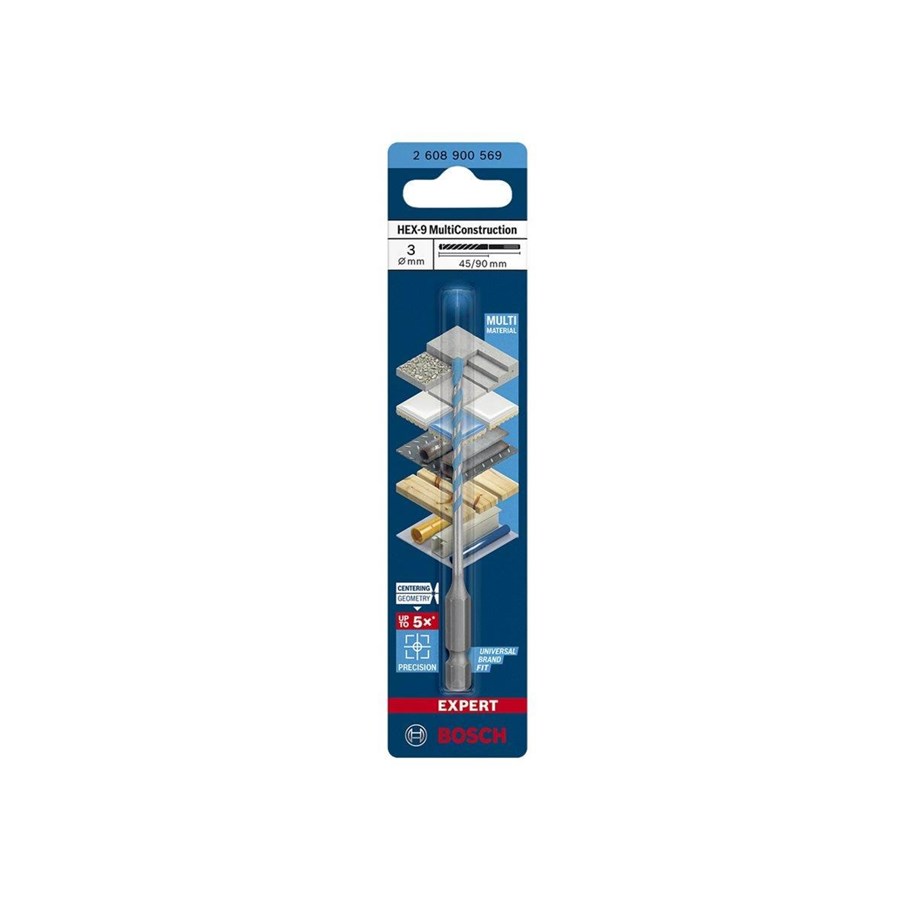 Bor & bits - Bosch BOR HEX MULTICONSTRUCTION 3X90MM - 2608900569