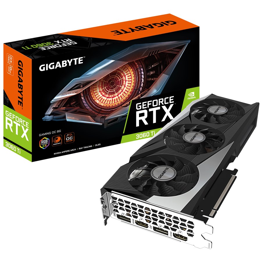 Grafikkort - GIGABYTE GeForce RTX 3060 Ti GAMING OC LHR - 8GB GDDR6 RAM - Grafikkort - GV-N306TGAMING OC-8GD 2.0