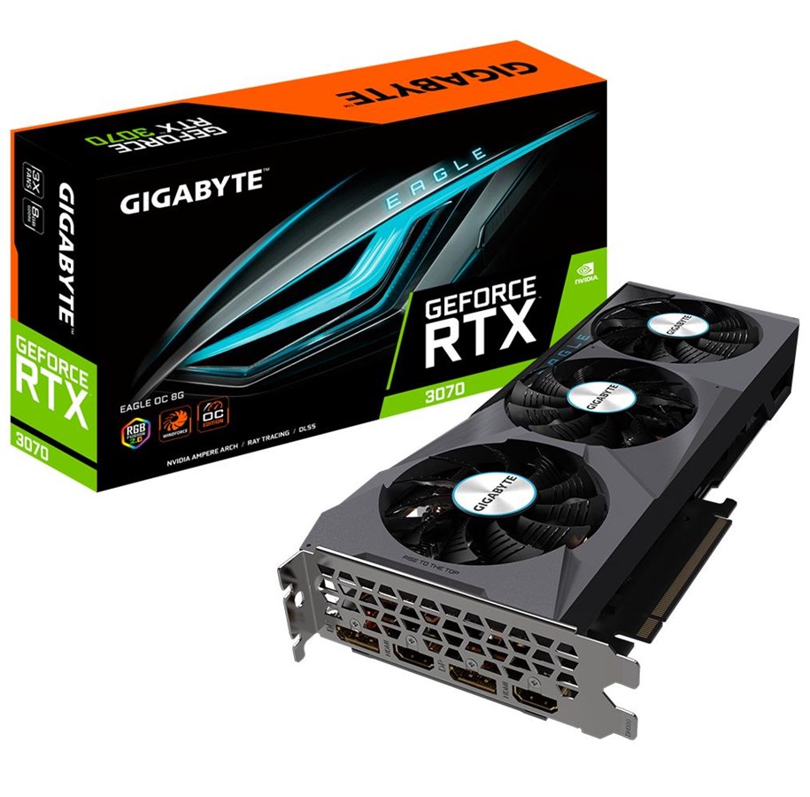 Grafikkort - GIGABYTE GeForce RTX 3070 EAGLE OC LHR - 8GB GDDR6 RAM - Grafikkort - GV-N3070EAGLE OC-8GD 2.0