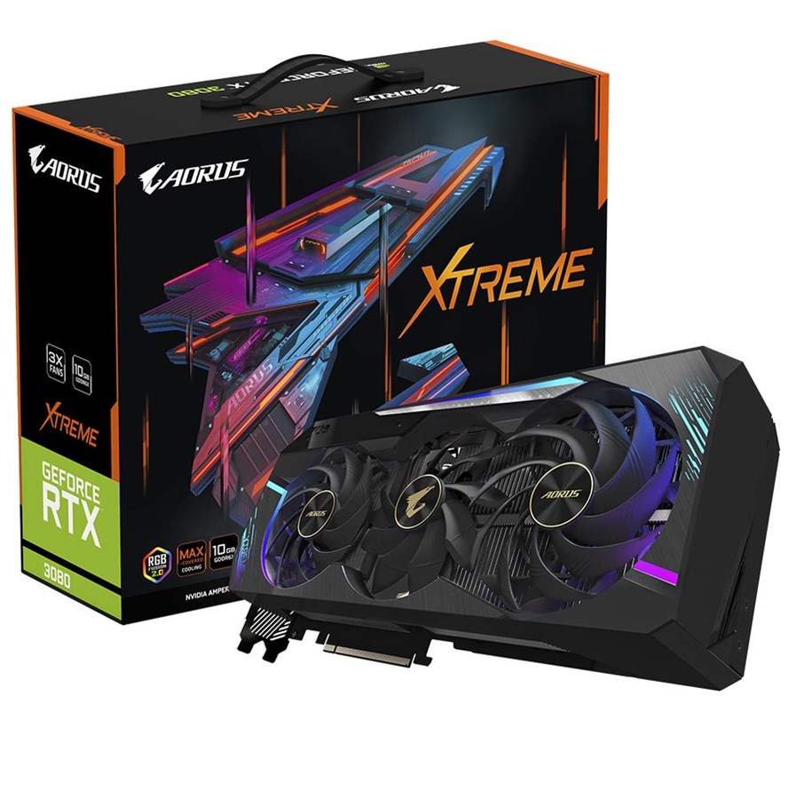 Grafikkort - GIGABYTE GeForce RTX 3080 AORUS Xtreme LHR - 10GB GDDR6X RAM - Grafikkort - GV-N3080AORUS X-10GD 2.0