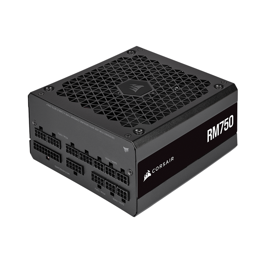 Strømforsyning - Corsair RM750 (2021) Strømforsyning - 750 Watt - 140 mm - ATX - 80 Plus Gold certified - CP-9020234-EU